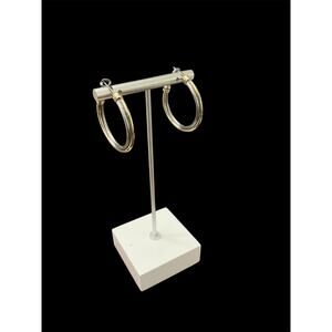 Two Tone Hoop Earrings